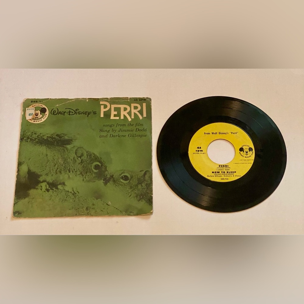 Walt Disney’s Perri a Soundtrack Album Vintage Vinyl 1957